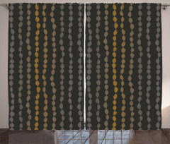Strings of Beads Pattern Curtain