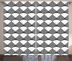 Urban Geometric Triangle Curtain