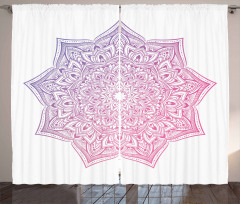 Oriental Yoga Round Curtain