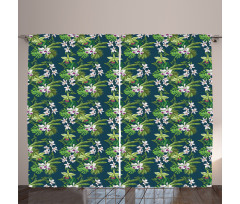 Banana Leaf Island Jungle Curtain