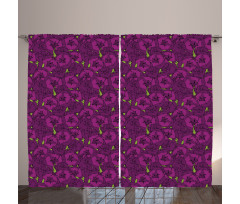 Spring Season Petal Romantic Curtain