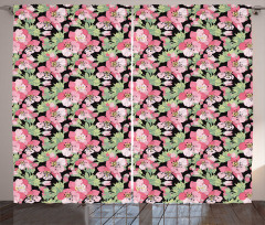 Japanese Blossoming Cherry Curtain