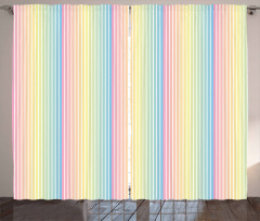 Blended Soft Pastel Color Curtain