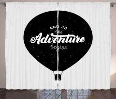 Hot Air Balloon with Phrase Curtain