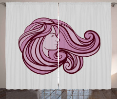 Indulgent Pinky Hair Curtain