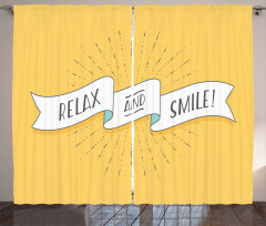 Motivational Relax and Smile Curtain