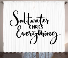 Saltwater Cures Everything Curtain