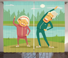 Retirement Activity Design Curtain