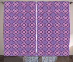 Mosaic Style Tile Pattern Curtain