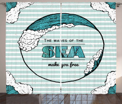 Sea Make You Free Curtain