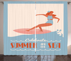 Summer and Sea Curtain