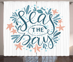 Seas Day Starfishes Curtain