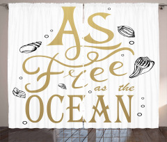 As Free As the Ocean Curtain