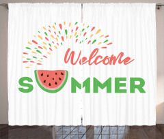 Welcome Summer Theme Curtain