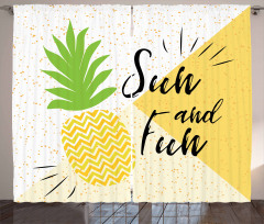 Sun and Fun Pineapple Curtain