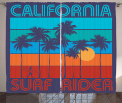 Surf Rider California Curtain