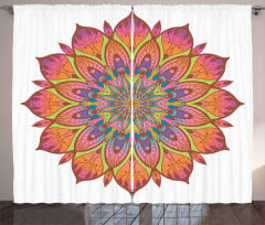 Flourishing Flowers Pattern Curtain