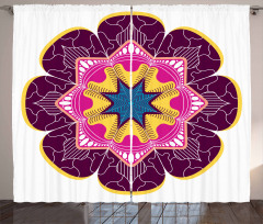 Vintage Motif Mandala Curtain