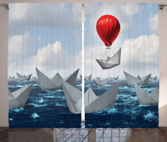 Paper Boats and Balloon Curtain