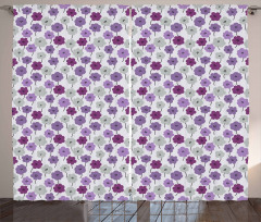 Blossoming Flowers Curtain