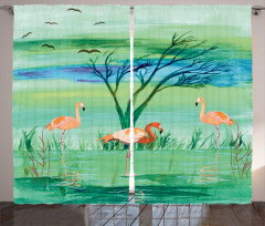 Nature and Birds Curtain