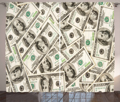 Ben Franklin Portrait Wealth Curtain