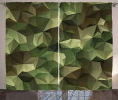 Angular Polygon Design Curtain