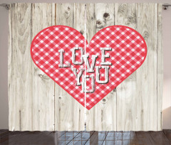 Valentines Day Themed Heart Curtain
