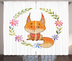 Forest Friend Floral Curtain