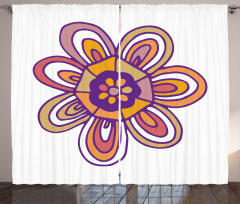 7 Petal Lonely Flower Curtain