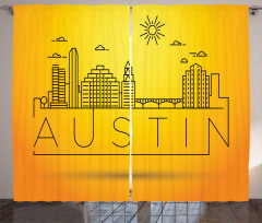 Minimal Texas Linear Skyline Curtain