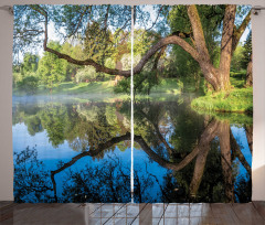 Foggy Scene over Water Curtain