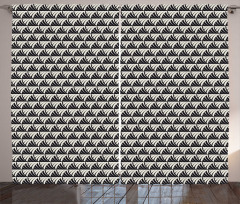 Modern Art Tile Design Curtain