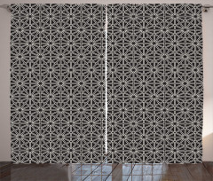 Hexagons Squares and Stars Curtain