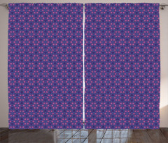 Flowers Lattice Repetition Curtain