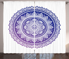 Flourishing Petals Asian Curtain