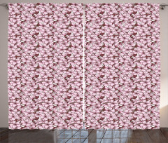 Cherry Flowers Japan Curtain