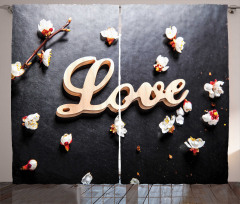 Love Sign Wooden Curtain