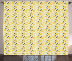 Lemons and Blossoms Curtain