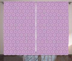 Triangular Hexagonal Art Curtain