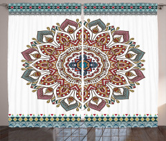 Floral Motifs Oriental Curtain