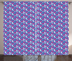 Vibrant Energetic Pattern Curtain