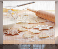 Milk in a Jar Baking Flour Curtain