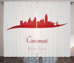 United States Busy City Curtain