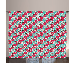 Spring Nature Retro Sixties Curtain