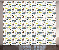 Savannah Childish Wildlife Curtain