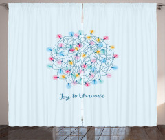 Joy to the World Wording Curtain