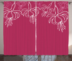 Floral Summer Time Blossoms Curtain