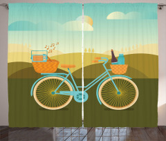 Camping Picnic Themed Bike Curtain