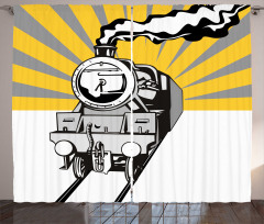 Locomotive Sunburst Effect Curtain